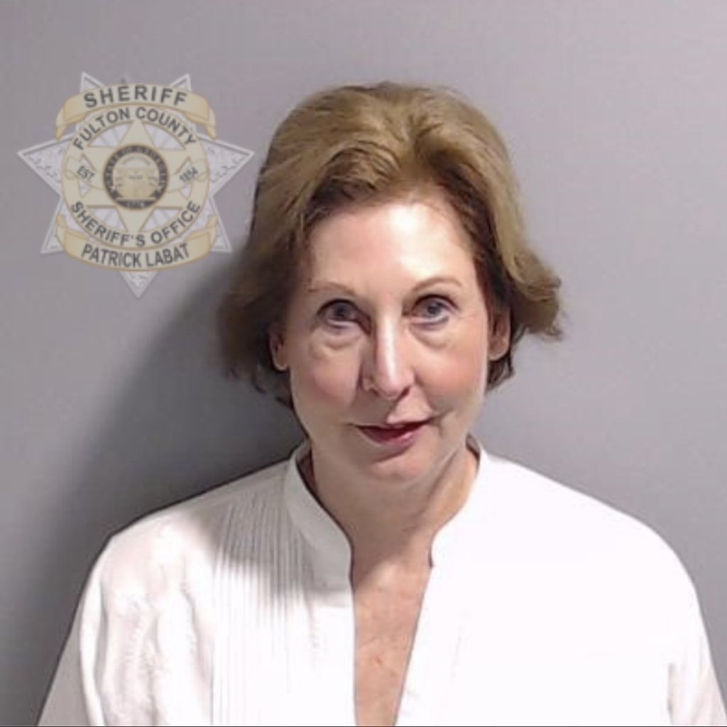 AnnaBower's tweet photo. Booking photos of Jenna Ellis and Sidney Powell. https://t.co/isyWaGJupG