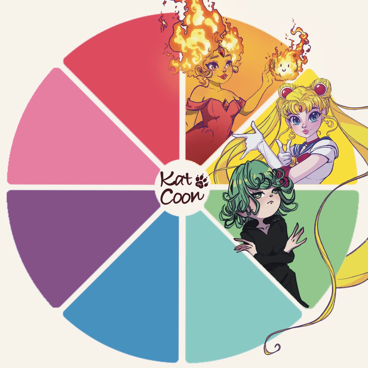 katcoonart's tweet photo. Who should be light blue/turquoise? https://t.co/4TRozhotzU