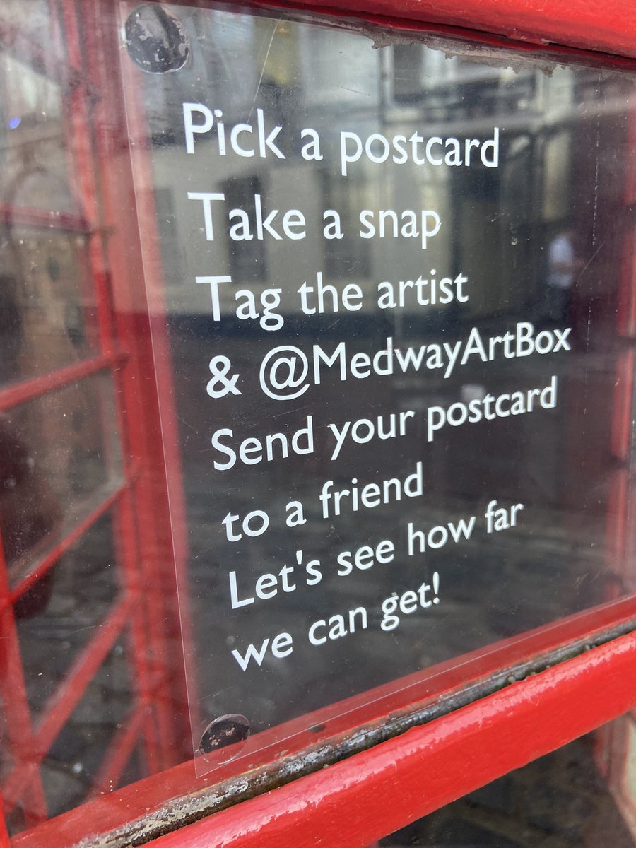 MedwayArtBox's tweet photo. Greetings from…Medway is underway. There are 52 postcards in the box from wonderful, talented and generous artists who have produced postcard size art. We are so grateful, thank you. Look out for what went in and the artists that created them over the next few days.#postcardswap https://t.co/pdzskofD1h