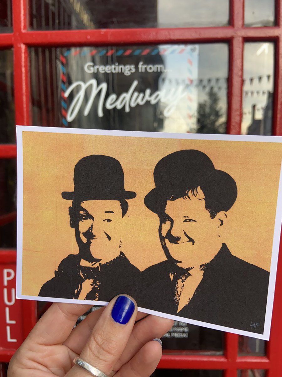 Greetings from…Medway is underway. There are 52 postcards in the box from wonderful, talented and generous artists who have produced postcard size art. We are so grateful, thank you. Look out for what went in and the artists that created them over the next few days.#postcardswap