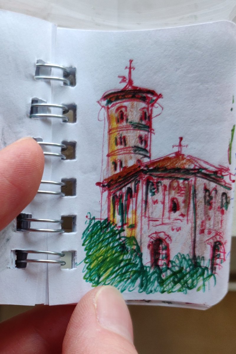 Ravenna #sketching
.
Plein-air a #ravenna 
.
#art #arte #yuliakorneva #artist  #battistero #artista #romagna #mausoleo #mosaico #sketch #sketchbook #urbansketchers #illustration #diy #ink #23agosto
#23Agos #August23 #drawing #madeinitaly #Italien #traveler #lifestyle #mini