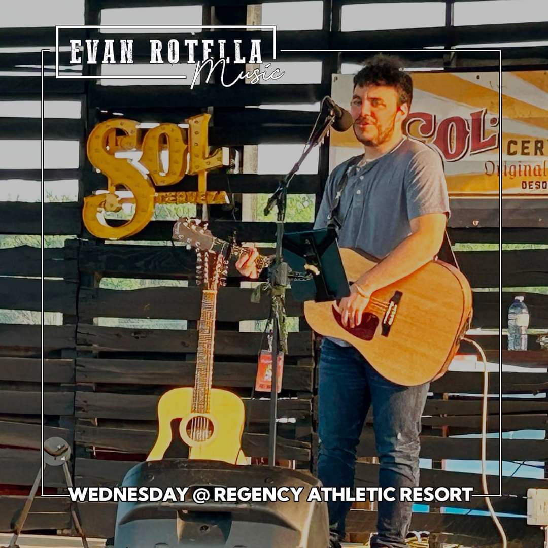 Tonight! <a href="/q_4680/">4680 Q Radio</a> EVAN ROTELLA at the Regency Athletic Resort!