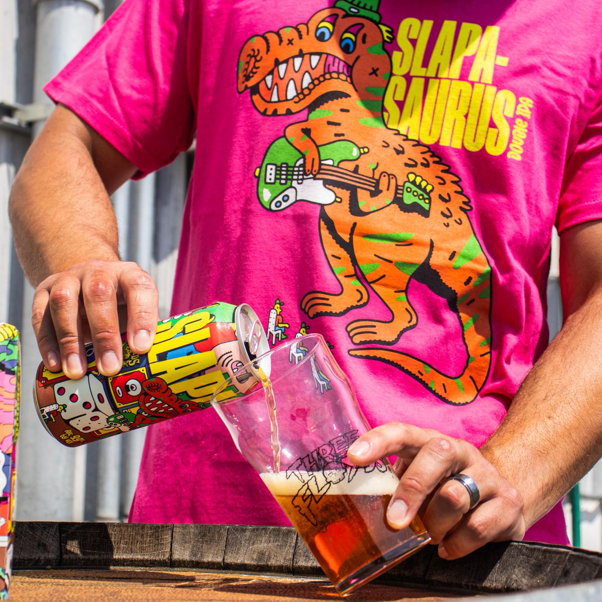 That booming bassline you hear thumping in the distance is getting closer . . . 

Slapasaurus is available now! Find it near you at 3floyds.com/finder and grab the limited-edition tee in our webstore.
