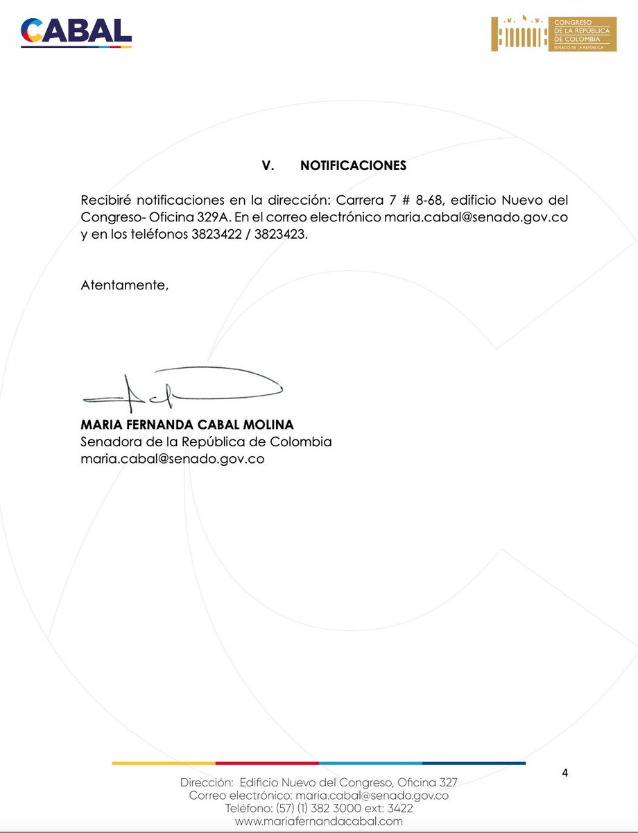MariaFdaCabal's tweet photo. Acabo de radicar ante la Procuraduría General de la Nación, queja contra el Ministro de Salud Guillermo Alfonso Jaramillo, ante falta de acciones concretas para atender situación de EPS, Sura, Sanitas y Compensar. https://t.co/SCmc3v9KGI