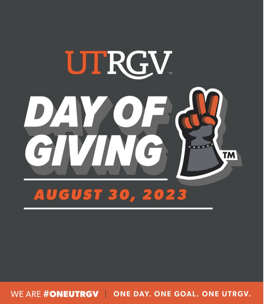 UtrgvA's tweet photo. Day of Giving @utrgv is Aug. 30th! Let’s work together to make a difference. You can make a gift to the College of Fine Arts online at https://t.co/S57Wj2A3sN
 #OneUTRGV https://t.co/yPIvJrWYnq