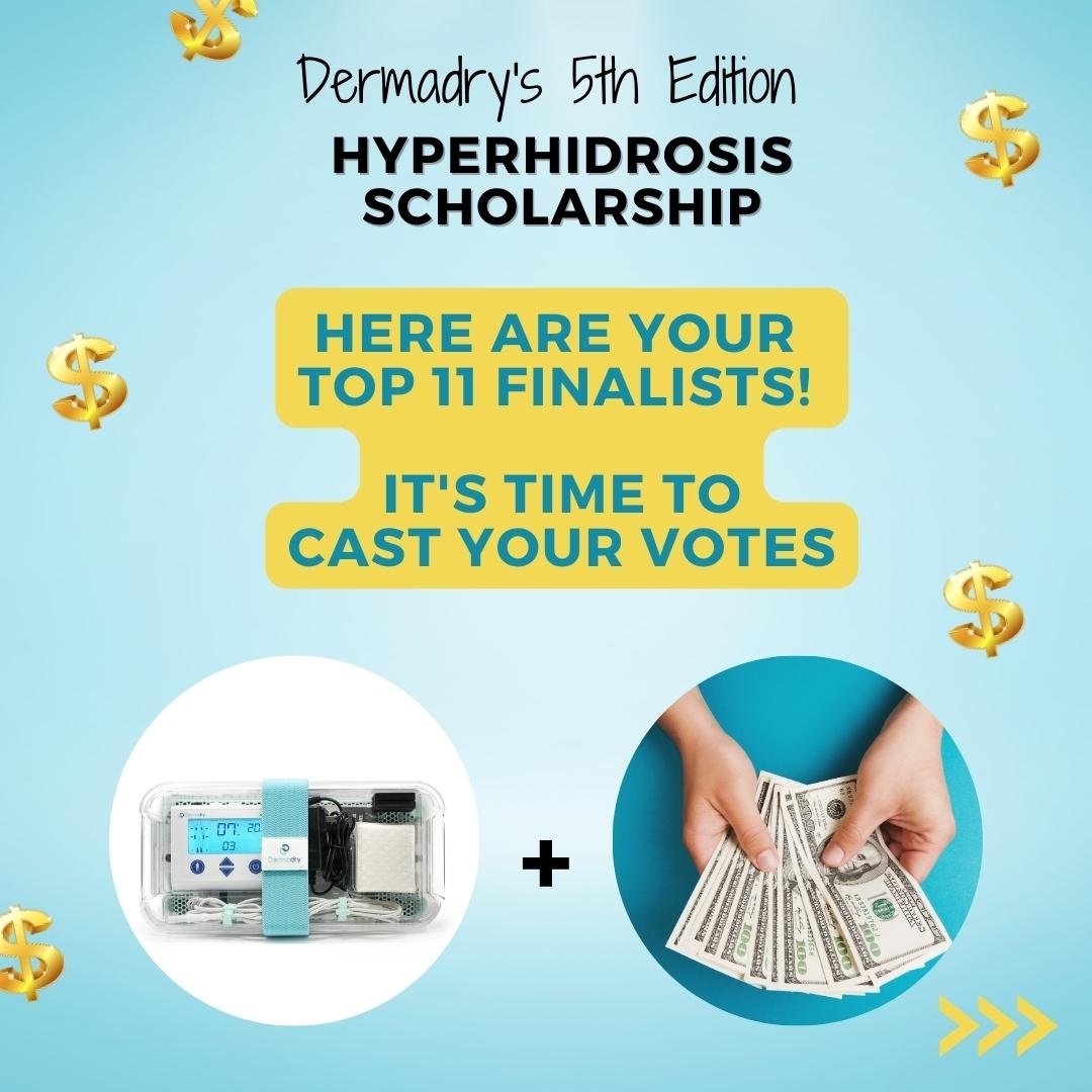 dermadry's tweet photo. ⭐️Announcing the Finalists for the Dermadry Hyperhidrosis Scholarship! ⭐️ Thank you to each participant for your effort! 

Now, it's over to you! Help us select the winner by voting for your favorite entry! Click on the link below to cast your vote! 
🔗 https://t.co/3jbKDR46aH 🔗 https://t.co/msNG0c4ppf