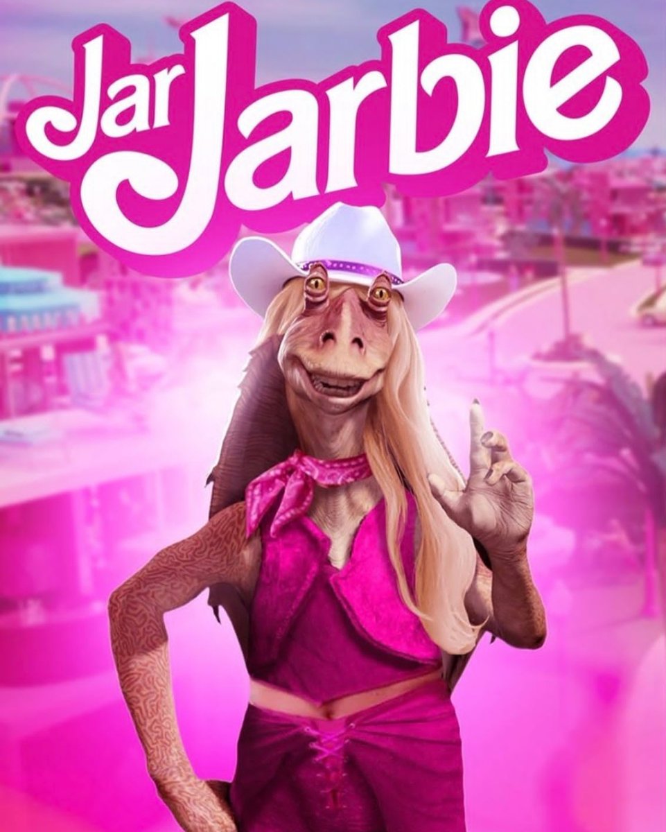 scificadre's tweet photo. Meesa be thinking thissa abomination should never exist

#StarWars #JarJarBinks #JarJar #Barbie #crossovers #StarWarsMemes #Memes https://t.co/V6w764sNjw