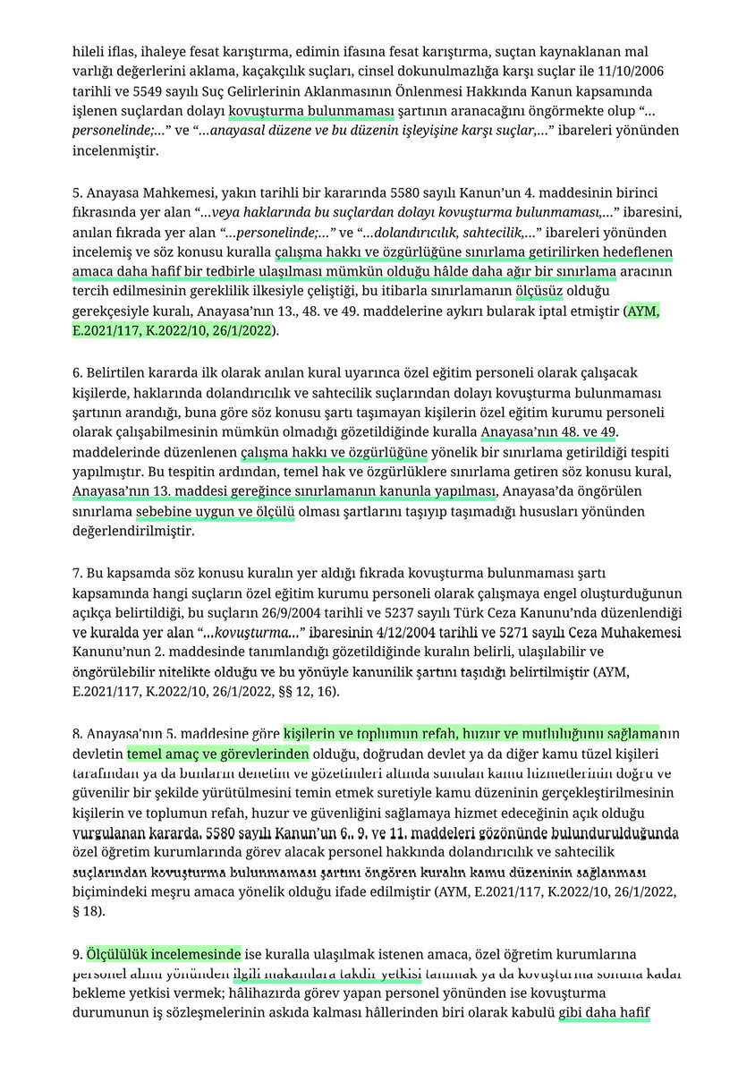 HDemirtasTR's tweet image. Yıllardır Türkiye Cumhuriyeti vatandaşlarının özel sektörde dahi çalışıp rızıklarını temin haklarına saldırı düzenleniyor.
(Roma Statüsü #DeliberateAttack)

Türk anayasasına aykırı.

O kadar ki @AYMBASKANLIGI bile #soykırım kanıtı olan bu suçu tescil etmişti.

Ama zulüm sürüyor.
