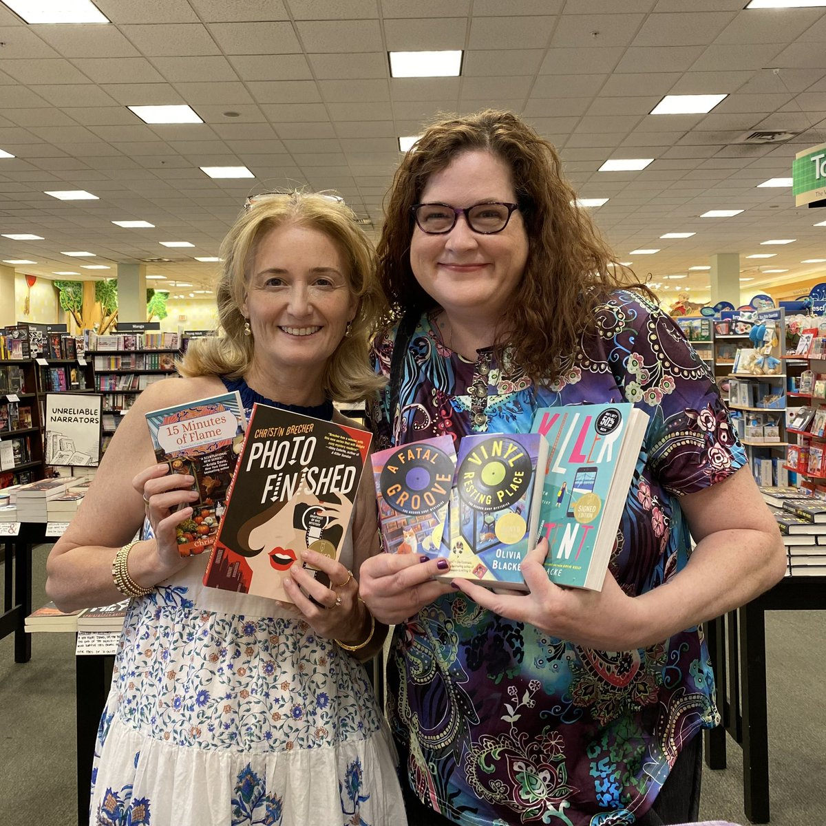 Who dropped by? You don’t have to be the protagonists of these books to see that #ChristinBrecher and @oliviablacke came in to sign some copies! Stop by to grab one for yourself!

#cozymystery #signedbooks #localauthors #oliviablacke