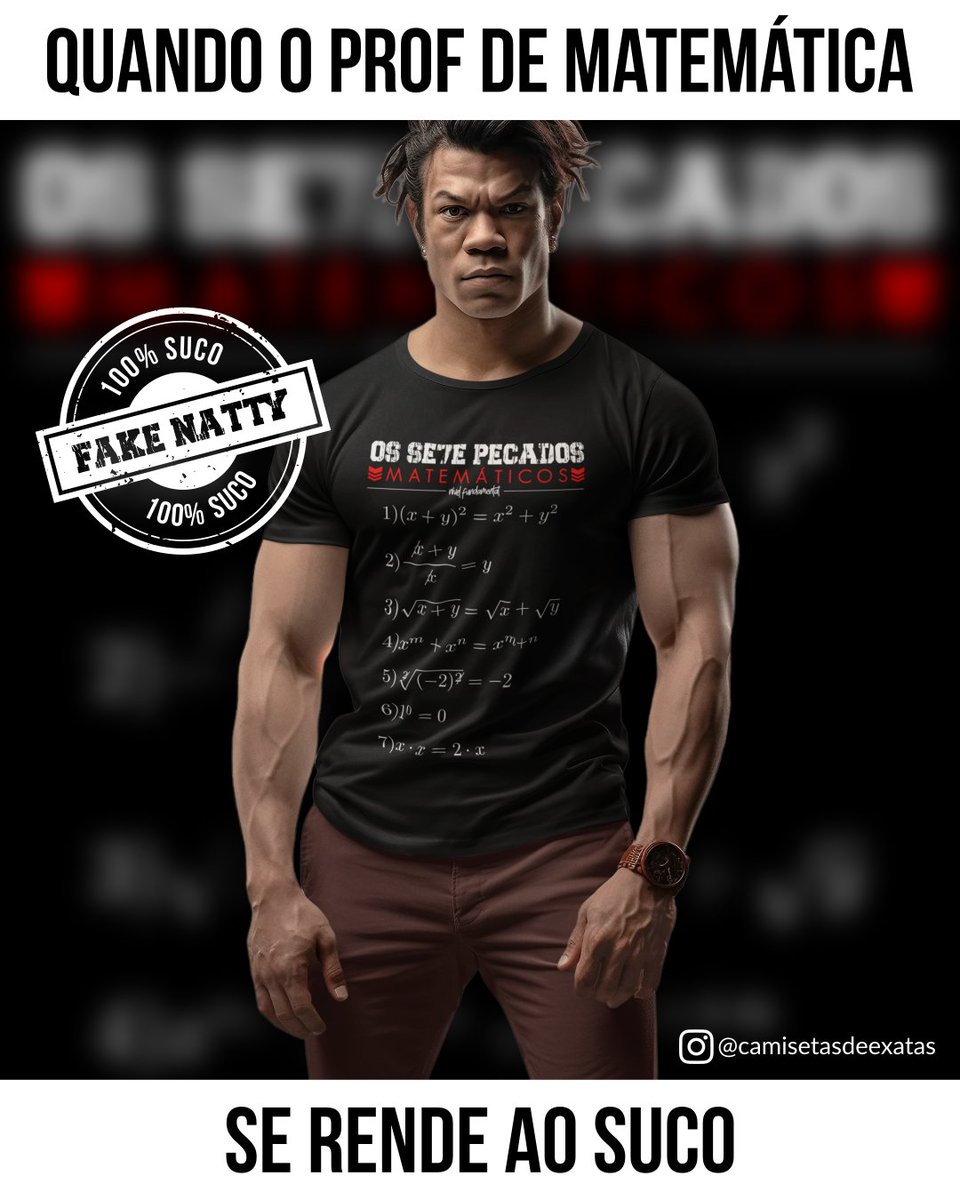 CamisetasExatas's tweet photo. Quem ele pensa que é? 😂🤣

#humordeexatas #humormatematico #camisetasdeexatas #fakenatty

Post inspirado em Rodrigo Goes. https://t.co/zHvCdc0fe6