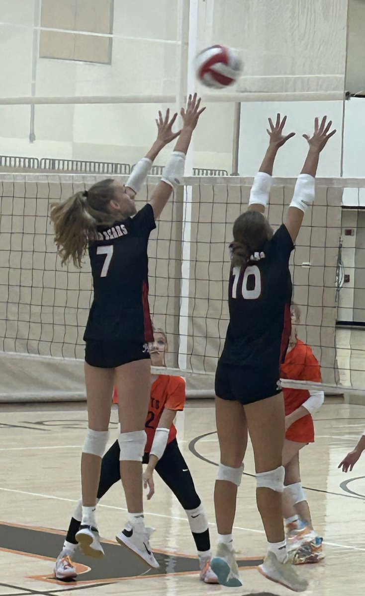 BlazeVBDirector's tweet photo. Shout out to Savannah McClure &amp; Maya Collett for their great play at the JV Fall Classic in Kaukauna today.  It was great to see you all again! 🏐 #betheflame #wiblaze #volleyball https://t.co/q8d4Cmxtp1