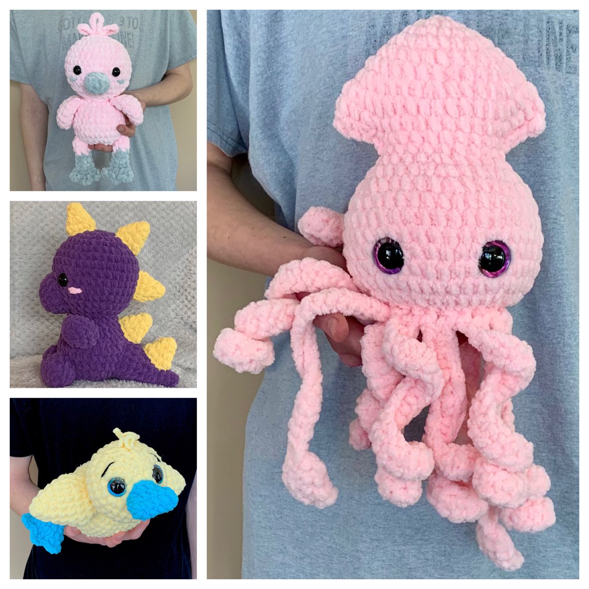 Sharn3960's tweet photo. I don’t have sales (for a bunch of reasons) but I did just changed a bunch of plushies to free shipping!!
These are just a few!
.
The link to my shop is in my profile or you can search Hooksandrounds on Etsy. https://t.co/ueqxcUeazJ
