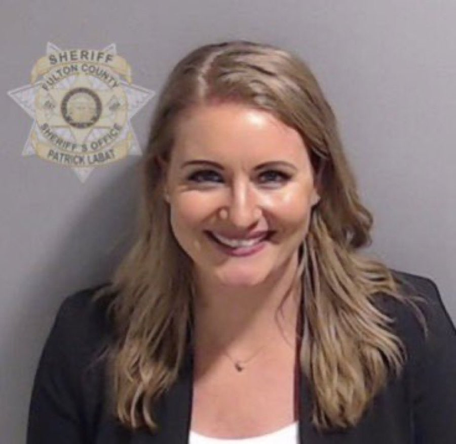 disclosetv's tweet photo. NEW - Fulton County sheriff's office releases Rudy Giuliani, Sydney Powell, and Jenna Ellis mugshots. https://t.co/ar4Su0cTzw