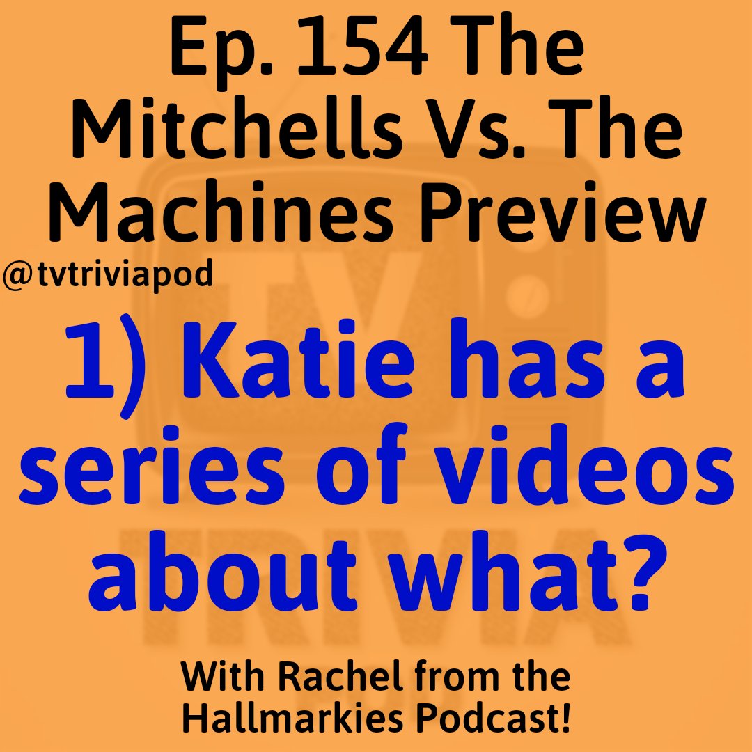 tvtriviapod's tweet photo. Ep 154 #themitchellsvsthemachines preview with @HallmarkiesPod! Coming out Tuesday!
Subscribe/support/follow in bio. Listen to all the questions and play along by subscribing anywhere you get podcasts!
#movies #trivia #podcast #tvtp #movietrivia #triviapodcast #monchi #dogcop https://t.co/TCSUigaMnW