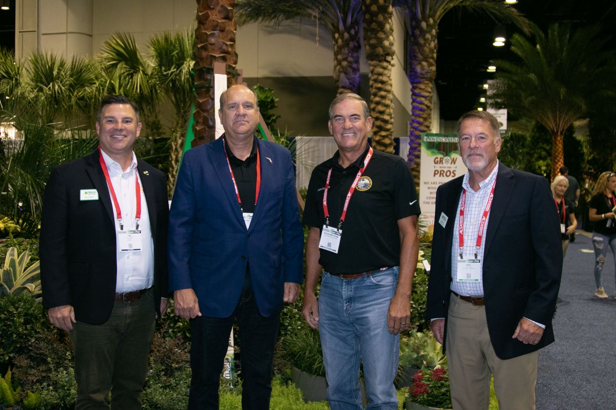 Big thanks to State Reps. @StanMcClain and @SodFatherFL for visiting The 2023 Landscape Show! Many trees, shrubs, plants and equipment were on display, but this is only a fraction of our industry and its contributions to the Sunshine State!