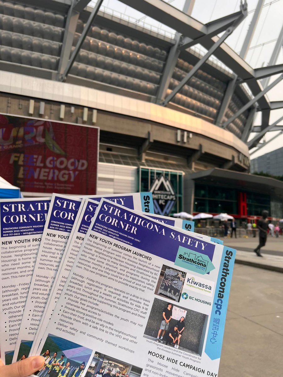 StrathCPC's tweet photo. End the summer off with the latest "Strathcona Safety Corner" our third edition! Come in to our office and score a copy - alongside some free reflectors! #Newsletter #CommunityPolicingWorks #VanCommunityPolicing https://t.co/v2b4z7ZfL6