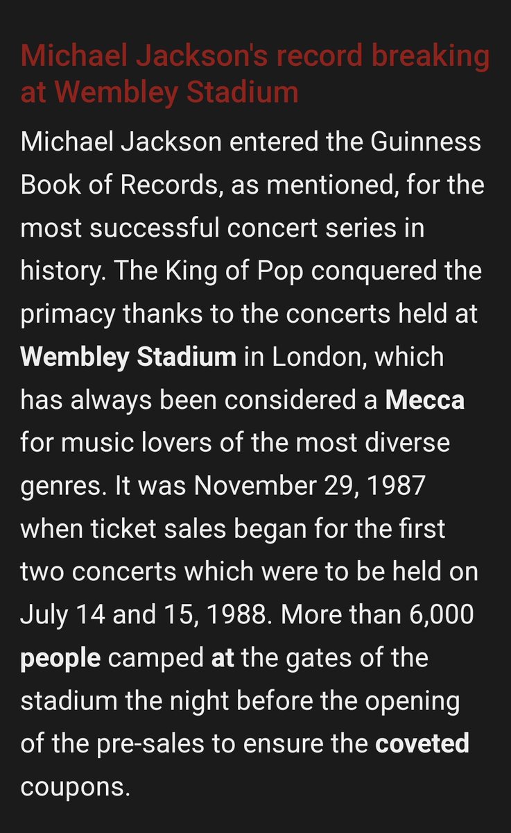 Venusg07Giusy's tweet photo. History-world-record-july-15-1988/ king stuff
Michael Jackson
#WednesdayThrowBack
it is an article dated 2020
you have to translate it
https://t.co/SgfruUjPMf https://t.co/GA2bPzIwuY