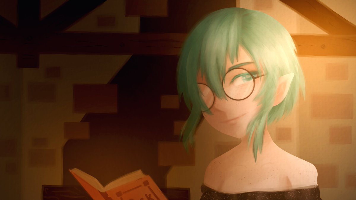 AtelierNear's tweet photo. 'The day is ending. I'll have to finish this by firelight.'
I had to draw something for Book of Hours! https://t.co/n3fM0UKLjy