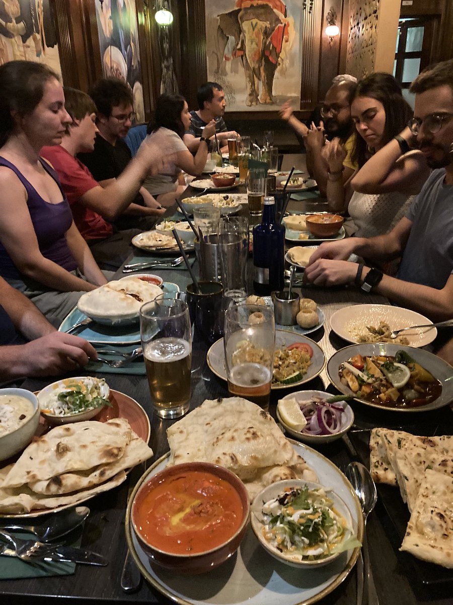 gauravnijjer's tweet photo. Research scholars of the @AvHStiftung decided to visit an Indian restaurant tonight to celebrate the historic #Chandrayaan3Landing by @isro during the ongoing #AvHStudyTour in Bamberg, Germany. Deep discussions over delicious dishes! #Humboldtian #IndoGerman https://t.co/uyrm7KZgnH