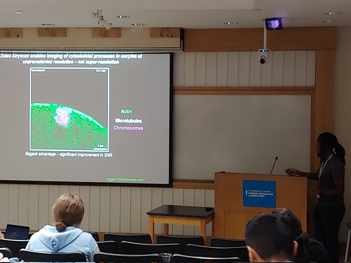 Alison North (@alisonjnorth) on Twitter photo Next up at #OMIBS2023 <a href="/MBLScience/">Marine Biological Laboratory (MBL)</a> ... Binyam Mogessie from Yale taught us about the difficulty of keeping oocytes alive during imaging, in particular given their large size. Imagine imaging an ostrich egg! Next up at #OMIBS2023 <a href="/MBLScience/">Marine Biological Laboratory (MBL)</a> ... Binyam Mogessie from Yale taught us about the difficulty of keeping oocytes alive during imaging, in particular given their large size. Imagine imaging an ostrich egg!