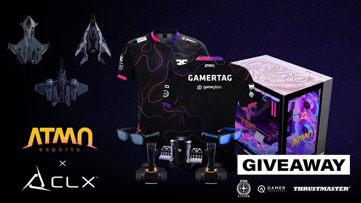 CLXGaming's tweet photo. 📣🟣 GIVEAWAY 🟣📣

We teamed up with @ATMOesports @RobertsSpaceInd @GamerAdvantage and @TMThrustmaster  this month to give you a chance to win a custom Scarab PC plus a gaming and accessory bundle! 

🟣 LIKE 
🔵 RETWEET
🟠 TAG A FRIEND 

Enter here:
https://t.co/ls68Yxgibr

#CLXGaming #evokethegods #CLXScarab