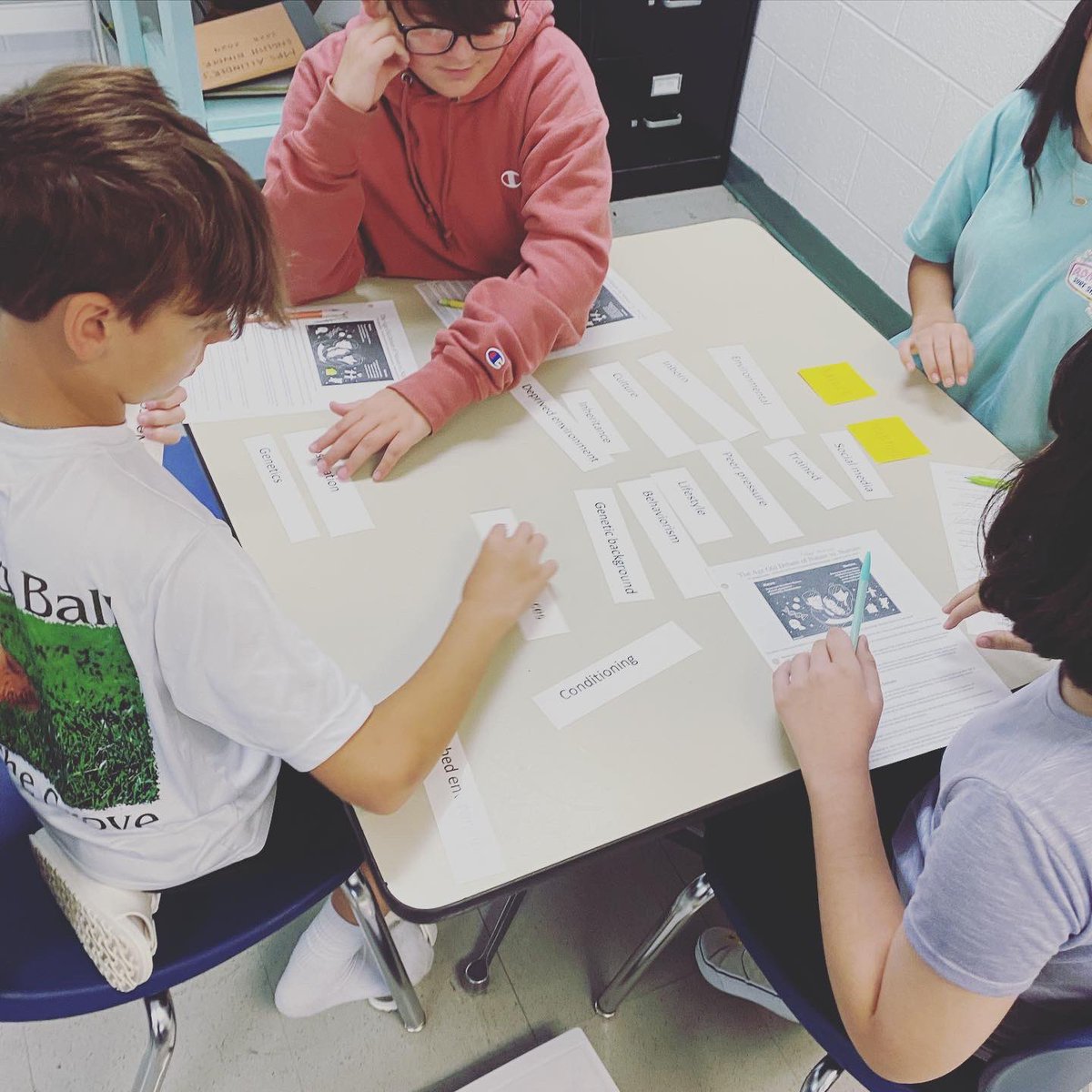 lauren_allinder's tweet photo. Team work makes the dream work! #AllindersAngels worked together to sort technical terms into different categories. @TweetDCS_HMS #HernandoHasClass #RaiseTheBar #TeamDCS https://t.co/flBxQSLM5y