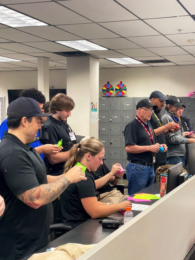 Starting our shift the right way! In our presort meeting at #UPSNightSort, we folded origami cranes 🕊️, highlighting the power of listening & following every step with precision. Here’s to a safe night! 📦✨ #DetailsMatter
#MakingIt #DeliverWhatMatters
