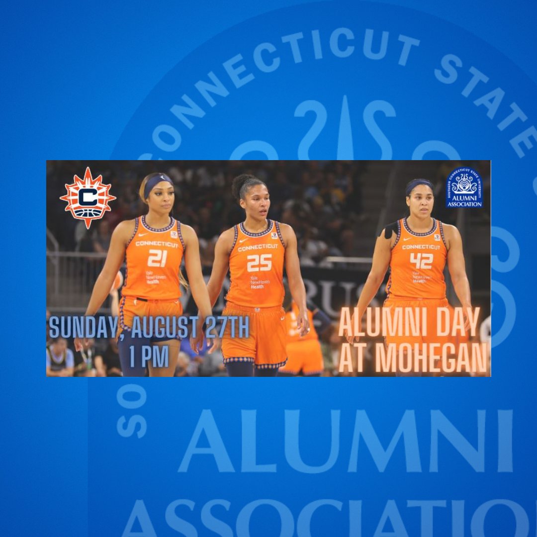 SCSU's tweet photo. Join us for an electrifying day of basketball as the Connecticut Sun faces off against the L.A. Sparks! 🏀🔥 Grab your tickets now and experience the spirit of #SouthernCTAlumni at Mohegan Sun. Don't miss out! #AlwaysAnOwl

Tickets and information: https://t.co/QFLRPPAC2R https://t.co/K1PGUNvMYp