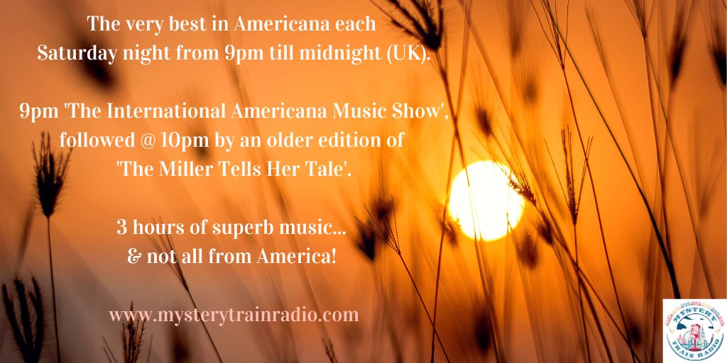 MTrainRadio's tweet photo. Join us for superb #Americana Saturday from 9PM UK!
@9PM - This week Michael is back from his recent holiday, expect a themed & numerically focused edition of the show!
@10PM - Karen airs #JasonIsbell #AndrewCombs #SlaidCleaves @thejustincurrie & more!
https://t.co/ljU7TpAsNT https://t.co/A1ewH2ZtwN