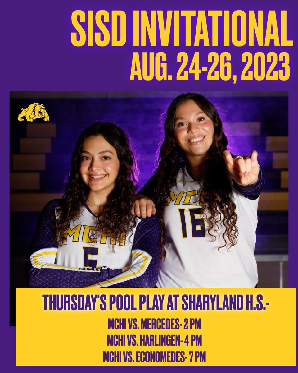 MCHIVBALL's tweet photo. SISD Invitational Tournament begins tomorrow. 
Thursday day pass: 
 https://t.co/F9slkCzmP8
Tournament 3 day pass:
https://t.co/qcU28fdv2N https://t.co/C2rrVYEKJZ