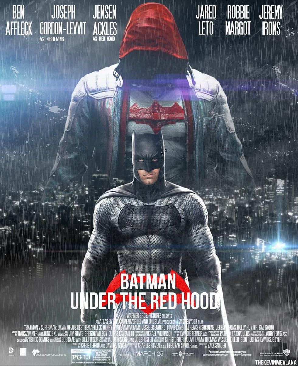 Batman Under the Red Hood movie poster #Benaffleckbatman #DCEU #jaredletojoker #batmanundertheredhood #dccomics #MargotRobbieHarleyQuinn