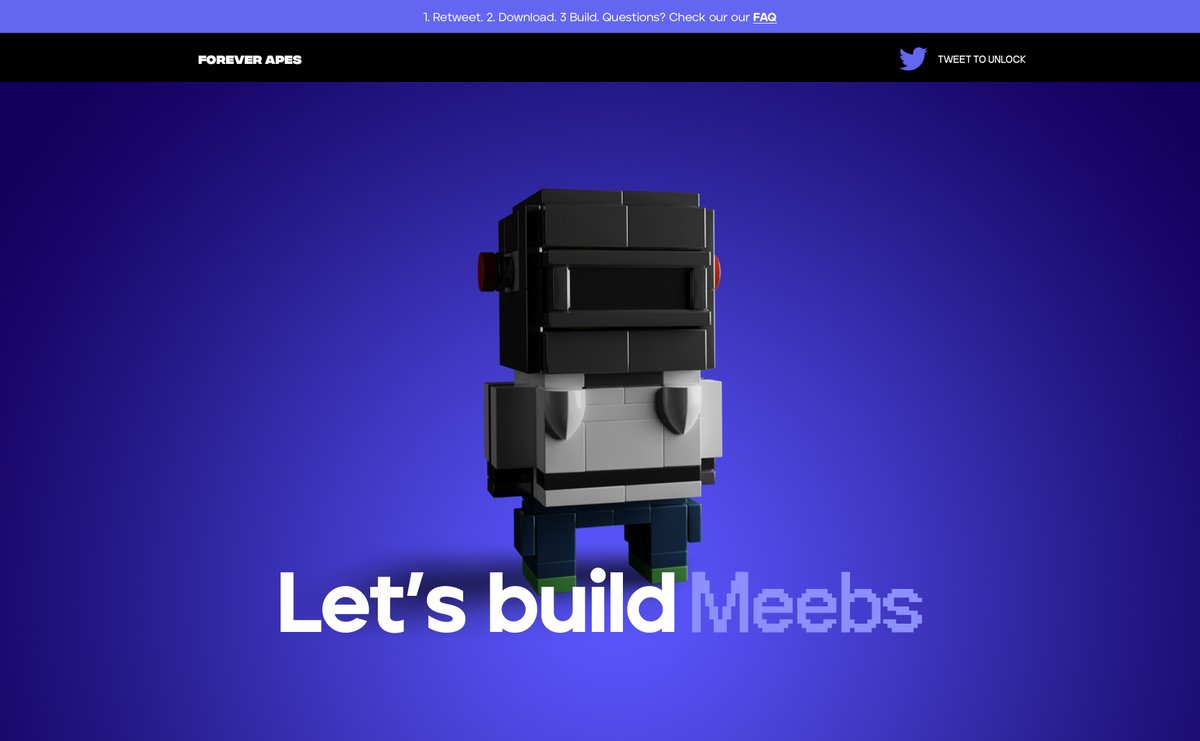 ForeverApesNFT's tweet photo. Thankful for the continued initiatives from the @ThankApe team to showcase who's doing what in the space and giving everyone a platform!

We just submitted our LEGO project! Check our pinned Tweet (X?) for the site we've launched so far. More to come!🤘
https://t.co/rXCegtF4yC https://t.co/InJcFNowoQ