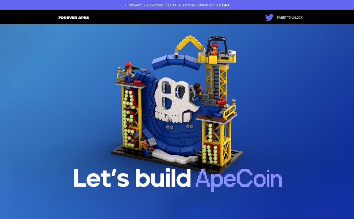 ForeverApesNFT's tweet photo. Thankful for the continued initiatives from the @ThankApe team to showcase who's doing what in the space and giving everyone a platform!

We just submitted our LEGO project! Check our pinned Tweet (X?) for the site we've launched so far. More to come!🤘
https://t.co/rXCegtF4yC https://t.co/InJcFNowoQ