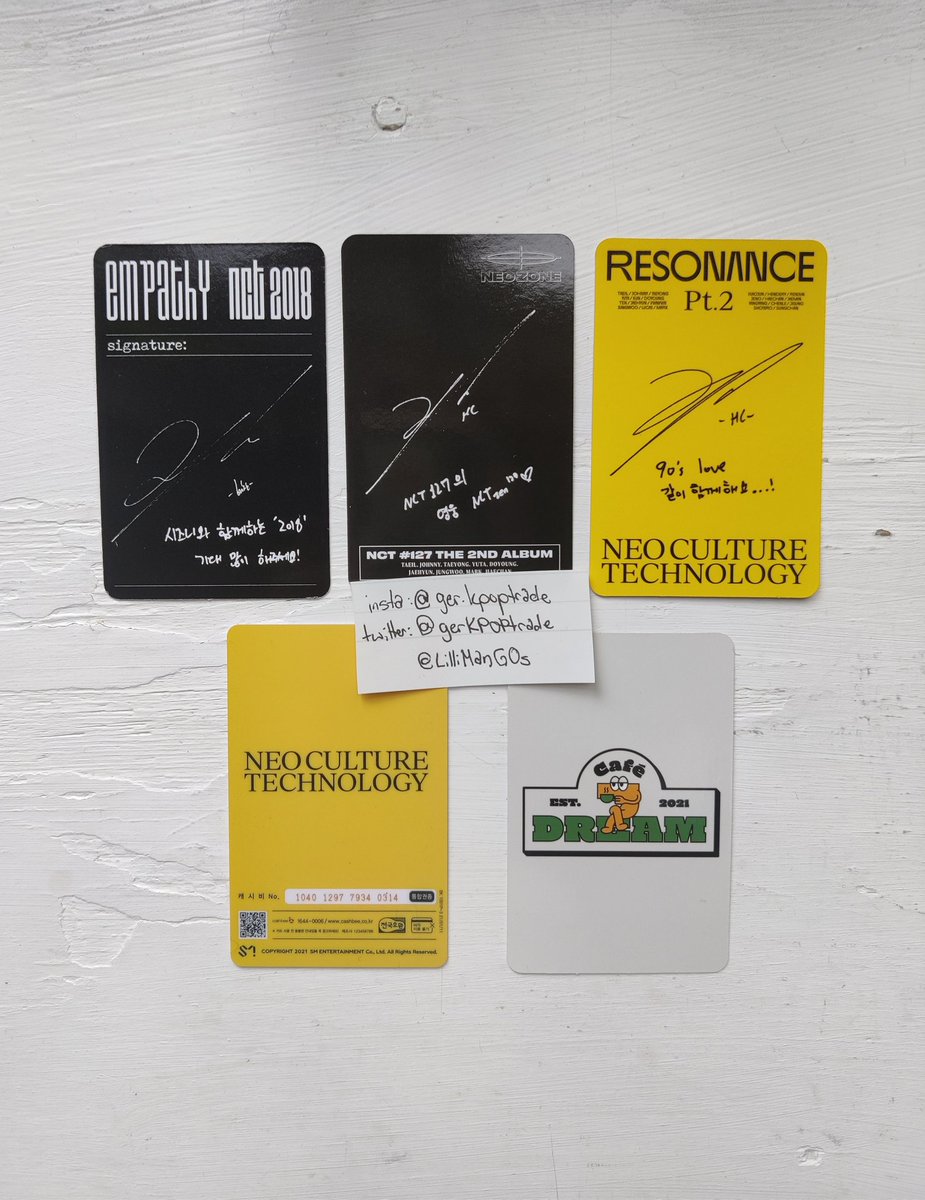 gerKPOPtrade's tweet photo. WTS / SELLING

NCT Dream 127 2020 Haechan Kihno Cashbee Empathy Reality Resonance Neo Zone PCs

💸
9€ / 16€ / 7€
8€ / 5€

or all together for 41€

+shipping

DM me :)

#nct127 #nct #nctsell #wts #kpop #nctselling #NCTDREAM #NCT_DREAM #HAECHAN #NCT_HAECHAN #nctwts #DONGHYUCK https://t.co/LIkgOTux6Z