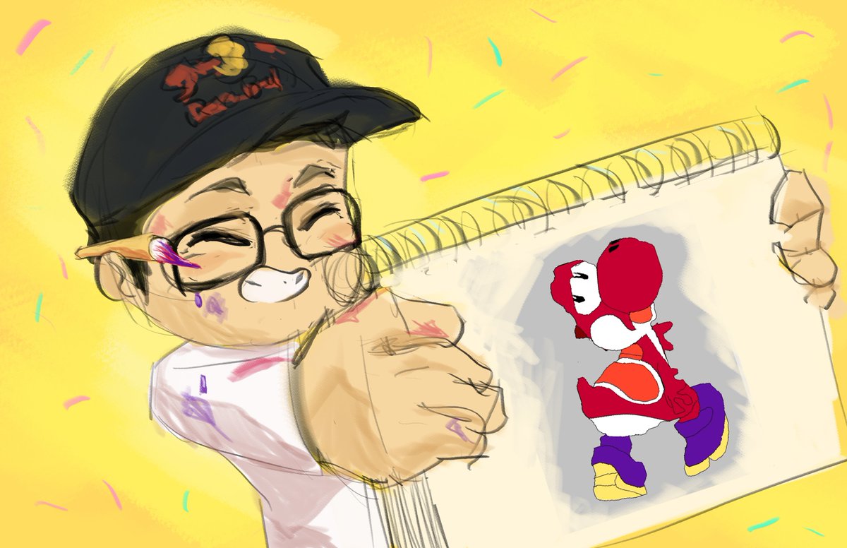 amsa drawing is some of the best content i've seen in recent times LOOOOL - couldn't resist drawing alongside :)  <a href="/aMSaRedYoshi/">aMSa 🎮 🇯🇵</a>