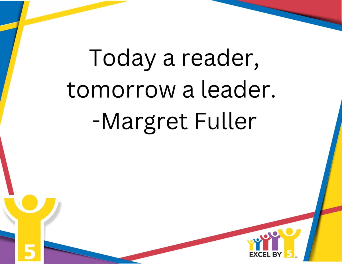 ExcelBy5_Inc's tweet photo. FIVE Ways to Become a GREAT Leader in Education: Know your stuff, Create something new, Structure your role, Keep the energy going, and Share the EB5 September School Readiness Calendar! #EB5MS https://t.co/OIfxTVh6Yc