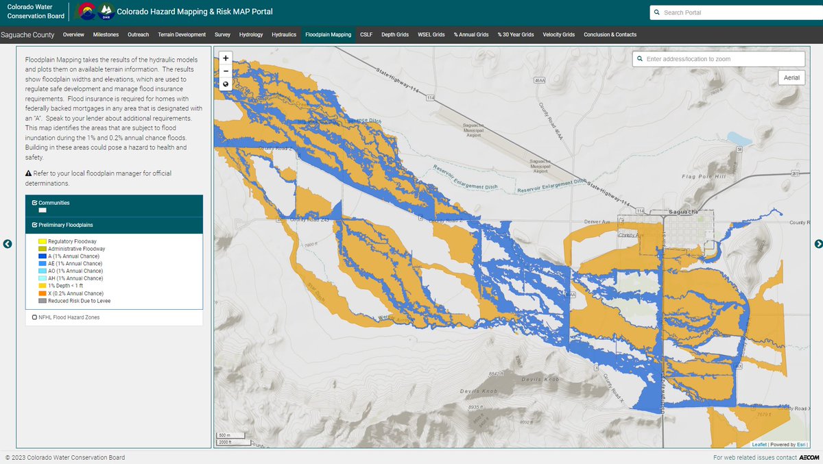 SaguacheOEM's tweet photo. Reps from @CWCB_DNR, @wsp, @femaregion8, and Saguache are meeting to talk about flood risk and map changes. Our old flood maps are from '76, but that's changing! After this project, we'll have more accurate flood info near Saguache & North Crestone Creek.
#COReady #NewFloodMaps https://t.co/IPVgfvdyFQ
