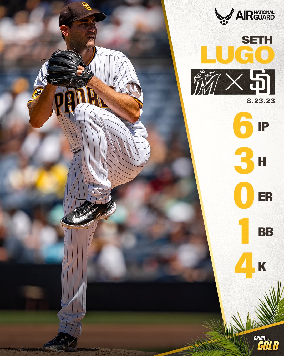 San Diego Padres - Lining up behind Lugo. #BringTheGold