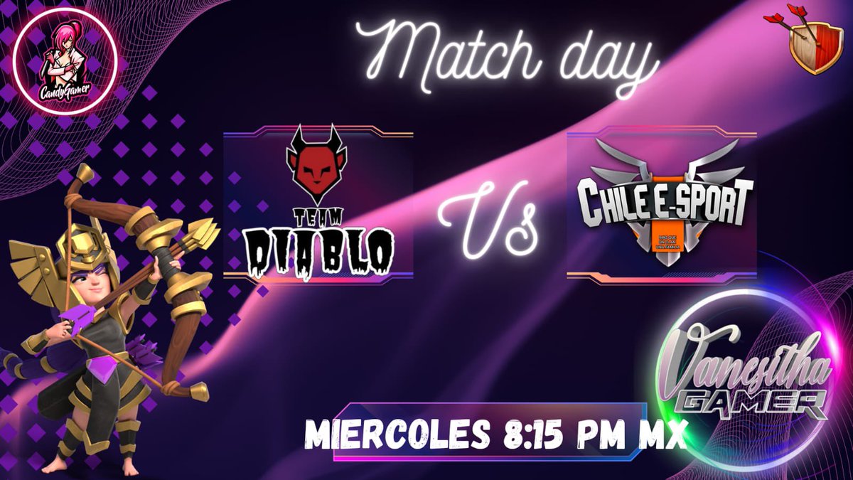 Tremenda guerra !! 🏟️ Candy Cup 🗓️esta noche Team Diablo 🆚 Chile E-Sports ⏰8:15 pm 🇲🇽 📡 @CandyGamercoc @VanesithaGamer