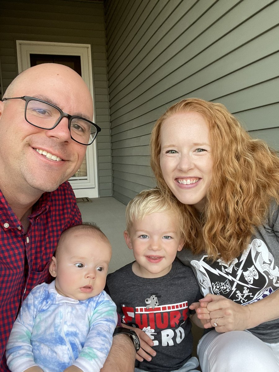 mswiesley's tweet photo. All smiles for the first day of school. We are looking forward to a great year! ✏️ 🏫 @iowacityschools @libertyhighiowa @SouthEastJHIC @Mr_Liddle https://t.co/6QF2wBtQws
