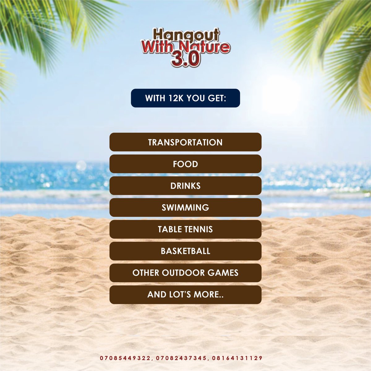 OlufemsR's tweet photo. Catch me up at TIMELESS BEACH RESORT LEKKI ๐๏ธ ๐๏ธ come OCT 14th with just 12k!
Dre @Dre_Planner don cook again ๐ฅ
Make we go beach clear head, country don tight already.
Looks like Iโm verified ๐
#breakingnews #longestrelationship #ITOLDTHEM #DavidoLimitedNote30 https://t.co/yPCPYbtcHG