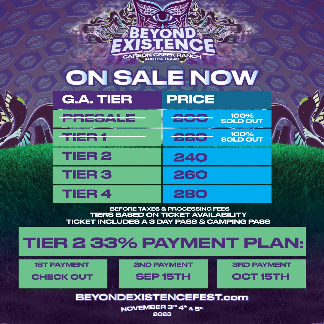BeyondATX_'s tweet photo. THANK YOU FOR SELLING OUT TIER ONE ‼️

We are now live with tier two and they are moving!!! Grab them while you can 🦋

Payment plans are still available ✨ https://t.co/d0W49oI6eU