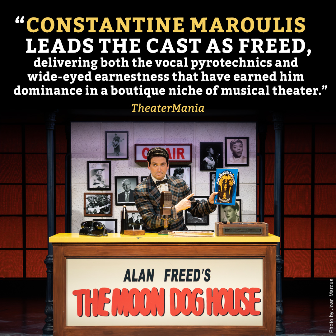 rockrollmanshow's tweet photo. Constantine Maroulis knows how to rock &amp; roll 🎶 Don’t miss your chance to see him as the legendary Alan Freed in Rock &amp; Roll Man! Final performance September 1. https://t.co/s7t8KZngbw