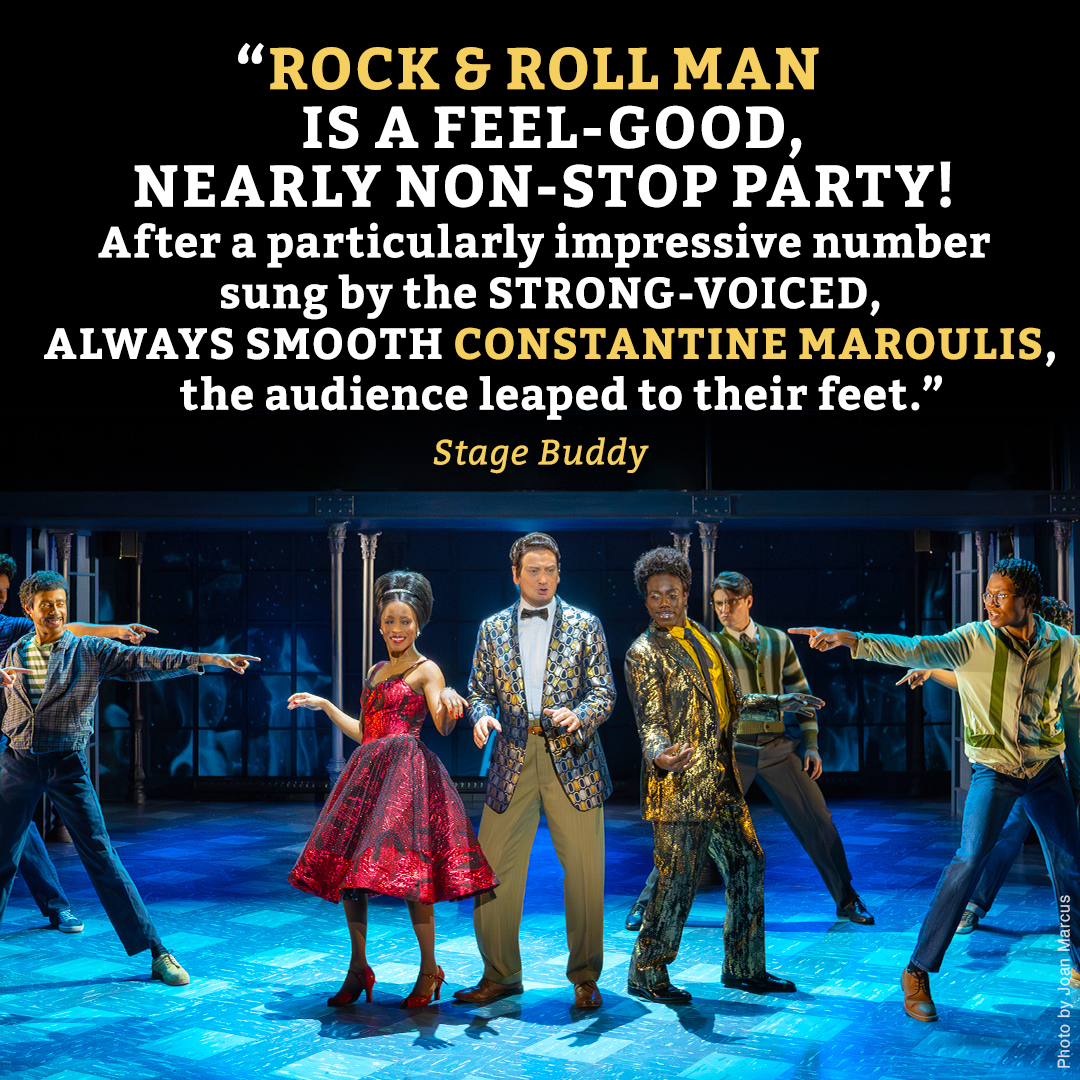 rockrollmanshow's tweet photo. Constantine Maroulis knows how to rock &amp; roll 🎶 Don’t miss your chance to see him as the legendary Alan Freed in Rock &amp; Roll Man! Final performance September 1. https://t.co/s7t8KZngbw
