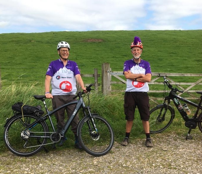 New Crank Alert! Hugh, a Newcastle Freeman H&L patient, met Crank Bob to collect our Volt Connect hybrid loan ebike They celebrated with a short ride around the country lanes Could this be the start of a whole new Newcastle Electric Cranks peleton? Ha’way the Cranks! – maybe?