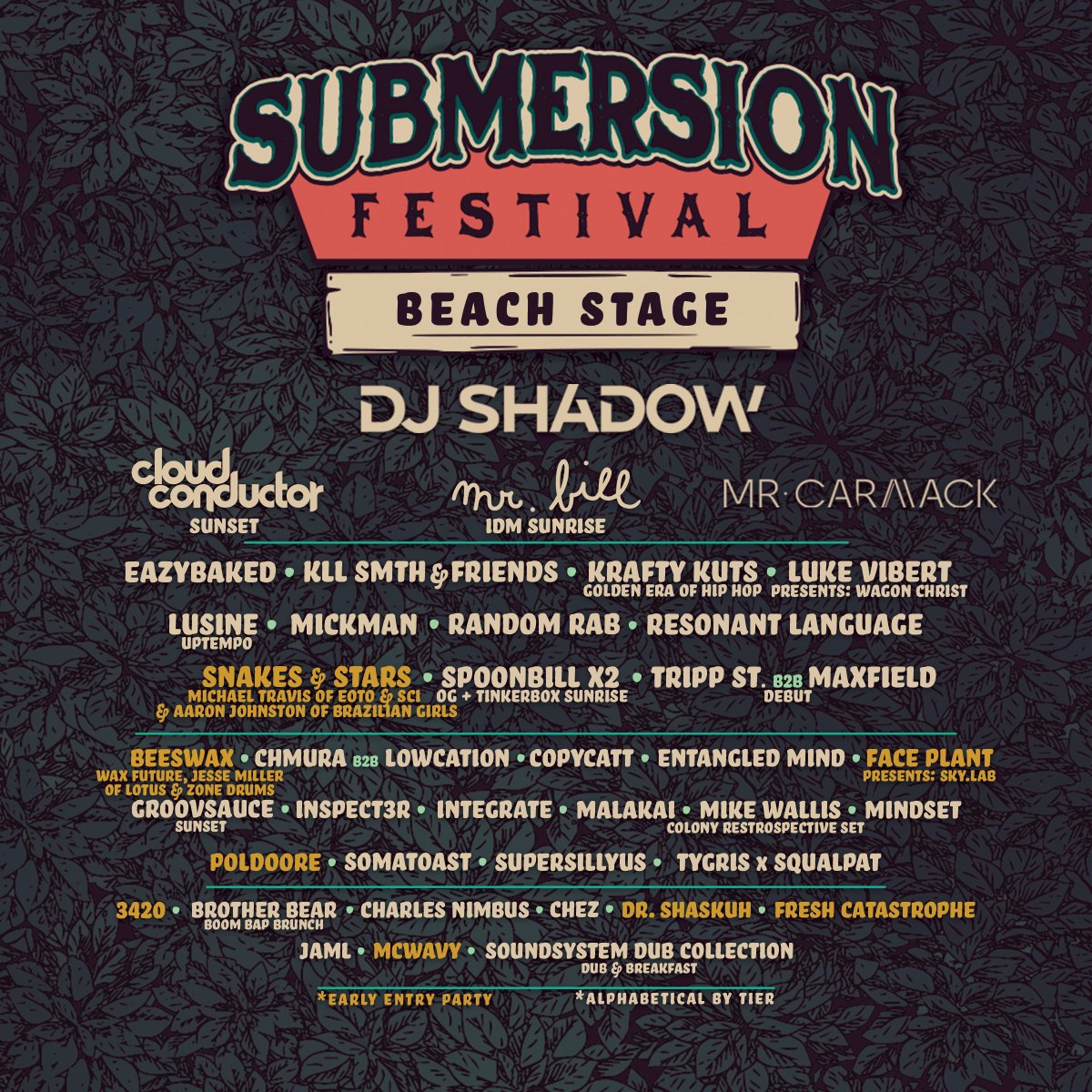 sixstarrecords's tweet photo. stage schedules are out for @Submersion_Fest 👀👀

beach vs. woods who you got? https://t.co/xbeVHApOjf