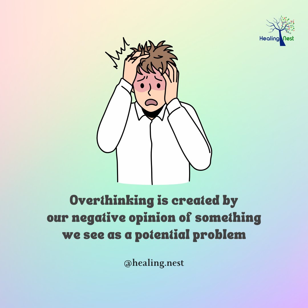 Did you know that overthinking is often a product of our negative perception of something we consider as a potential problem?

Follow  @NestHealing 

#health 
#mental
#HealingNest
#Healing_Nest
#mentalhealthadvocate
#HealingNestCommunity #PositiveMindset #EmbracingCalmness