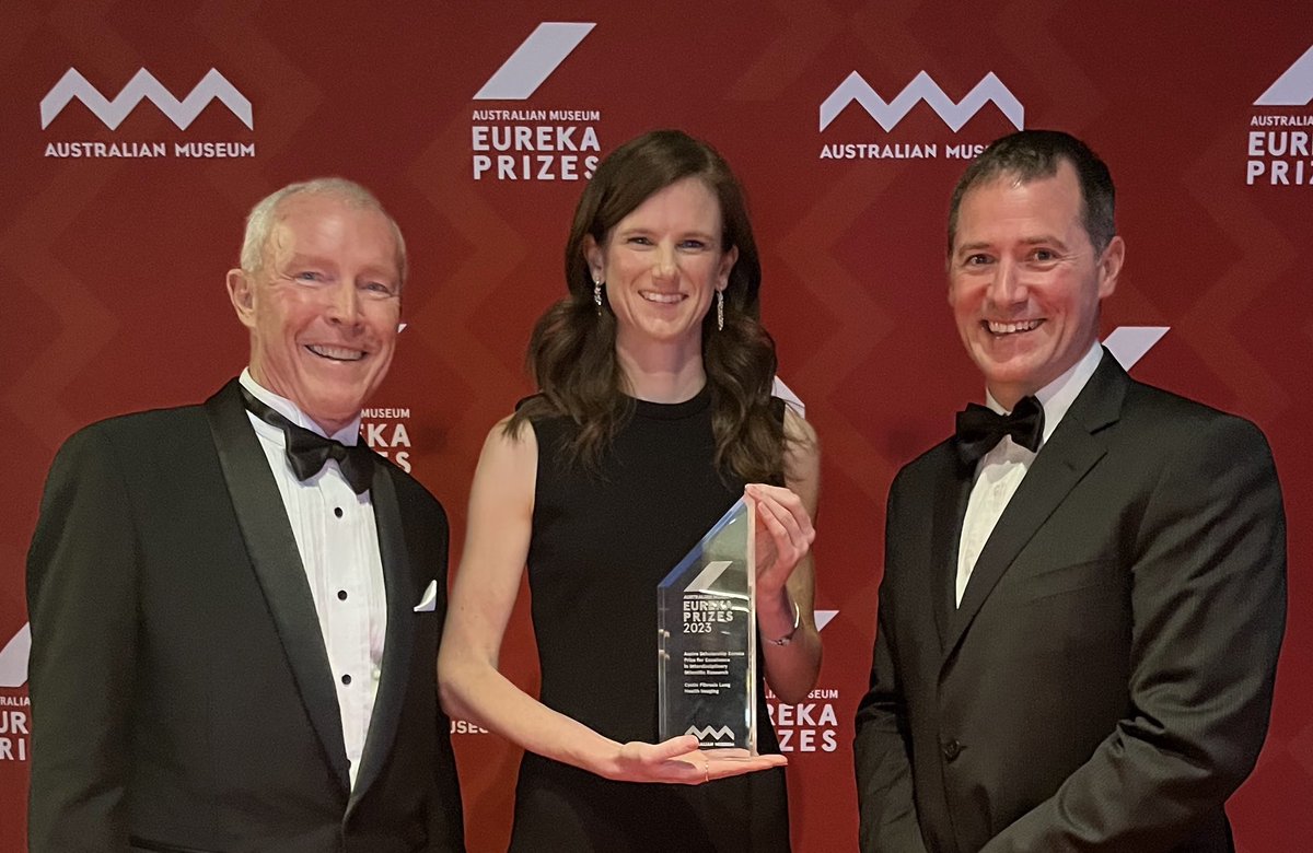 Kaye Morgan (@kayemorgan) on Twitter photo Such a pleasure to work with <a href="/donnelley/">Martin Donnelley</a>, <a href="/deepbeeps/">David Parsons</a>, Steve Dubsky and <a href="/AFouras/">Andreas Fouras</a> over the last 16 years and pretty special to join them for this <a href="/eurekaprizes/">Australian Museum Eureka Prizes</a>, celebrating applying x-ray imaging to look at lungs affected by Cystic Fibrosis. <a href="/MonashUni/">Monash University</a> <a href="/UniofAdelaide/">Uni of Adelaide</a> Such a pleasure to work with <a href="/donnelley/">Martin Donnelley</a>, <a href="/deepbeeps/">David Parsons</a>, Steve Dubsky and <a href="/AFouras/">Andreas Fouras</a> over the last 16 years and pretty special to join them for this <a href="/eurekaprizes/">Australian Museum Eureka Prizes</a>, celebrating applying x-ray imaging to look at lungs affected by Cystic Fibrosis. <a href="/MonashUni/">Monash University</a> <a href="/UniofAdelaide/">Uni of Adelaide</a>