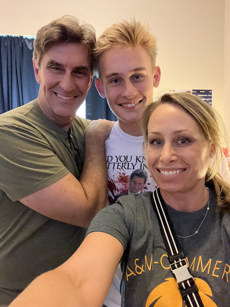LisaGABelle1's tweet photo. I left my ♥️  in Commerce, Texas today. 5 hours away from home. 🥹 #HarrisonStone44 is officially a #TAMUC 🦁 https://t.co/aj2EmJPdiO