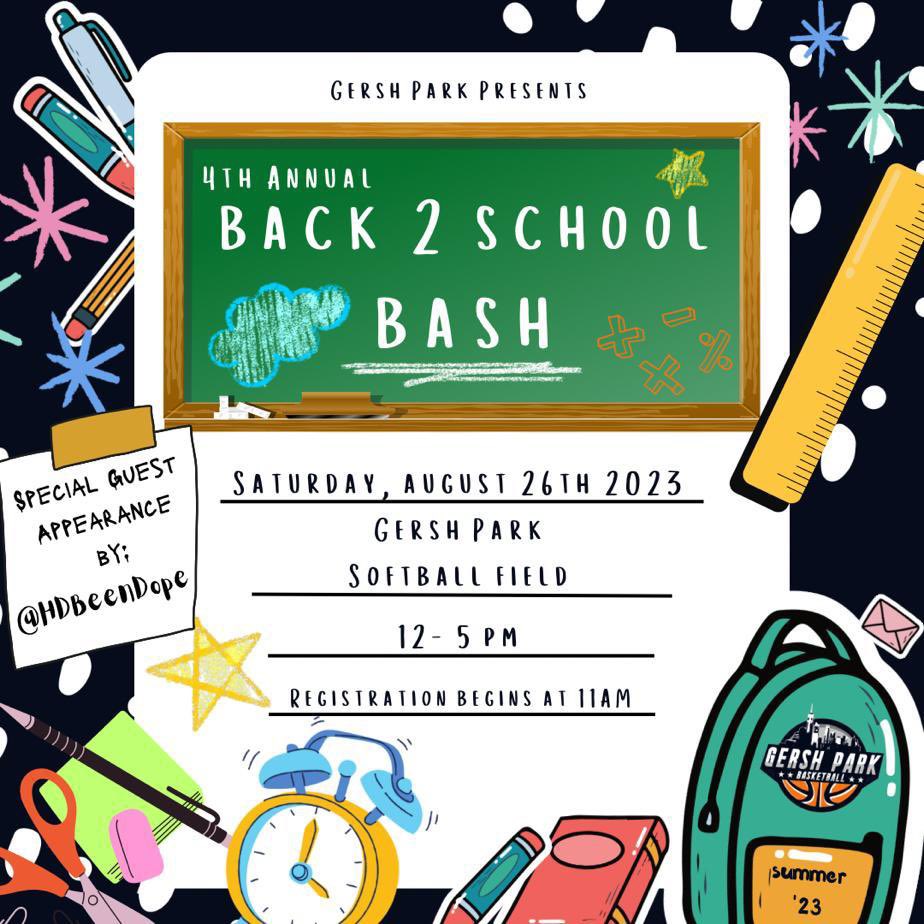 Come join us this Saturday with our 4th annual Back 2 school bash. We are grateful to partner with <a href="/RocNation/">Roc Nation</a> on this initiative to give back. 

Registration begins at 11am 

Give back begins at 12pm

#brooklyn #nyc #gersh #readysetgersh #community #fyp